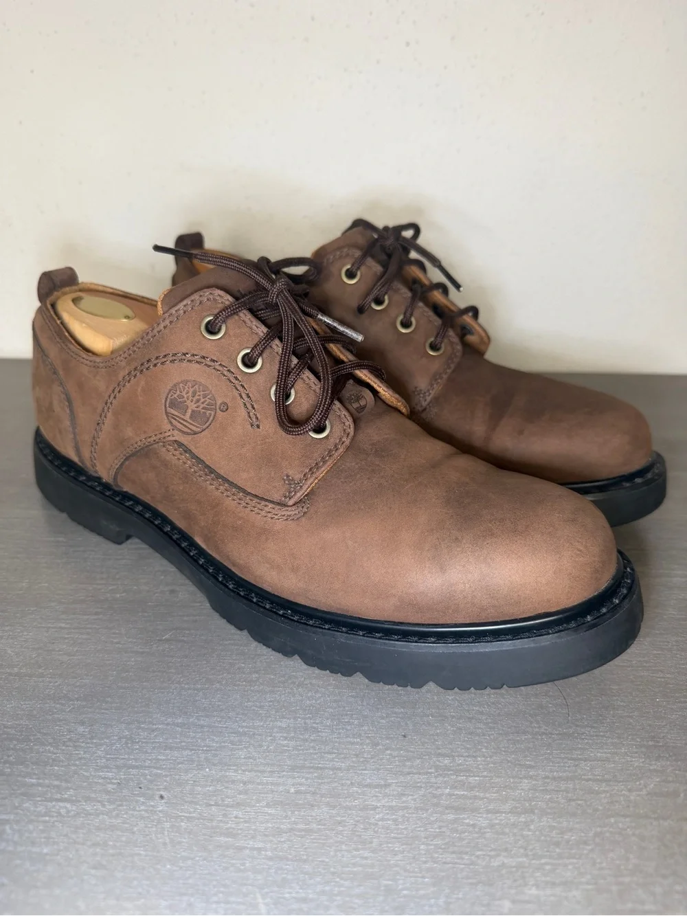 Men's Timberland Oxford Dress Shoes, Brown, Size 11M Leather Shoes Waterproof